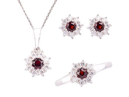 Czech garnet Set 163 (Set 163)