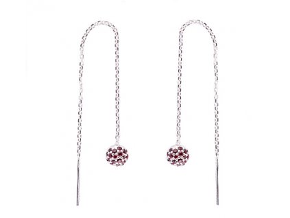 Czech garnet earrings (6371524P)