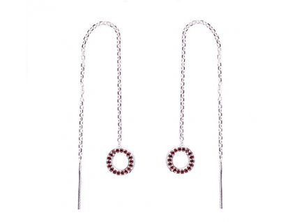 Czech garnet earrings (6371502P)