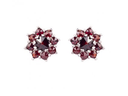Czech garnet earrings (6371448P)