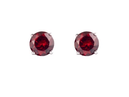 garnet earrings (2137-3)