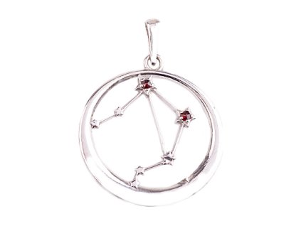 garnet - silver pendant - Weight (1157-10)