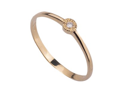 diamant - zlatý prsten - kolečko (U2-3256D)