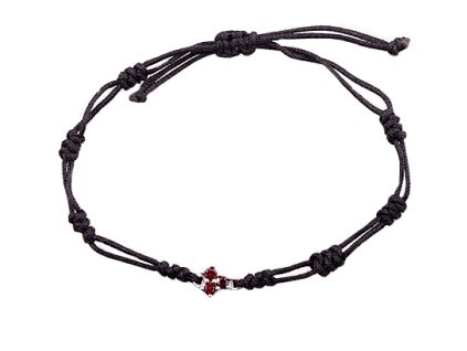 garnet - bracelet with string (9202)