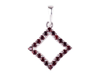 garnet - silver pendant (1570)