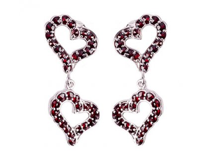 Czech garnet earrings (6371006)