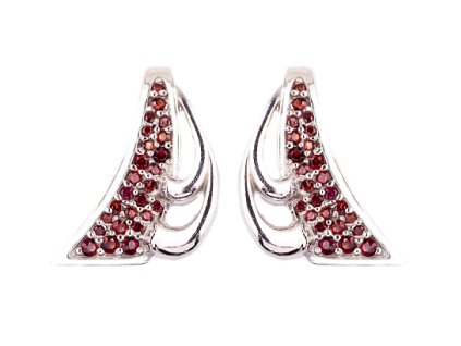 Czech garnet earrings (6370017)