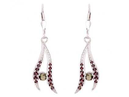 Czech garnet earrings (6370019)
