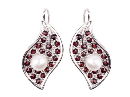 Czech garnet earrings (6350365)