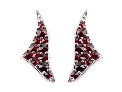 Czech garnet earrings (6371179)