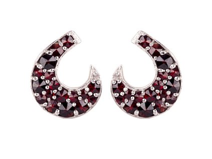 Czech garnet earrings (6371176)