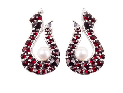 Czech garnet earrings (6371253)