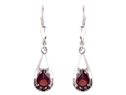 garnet earrings (2010-4)