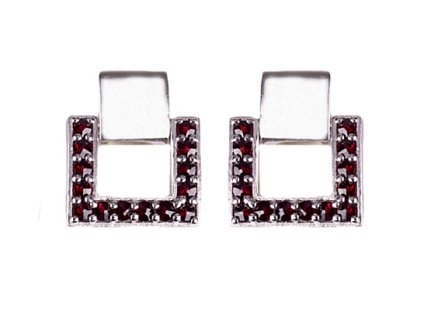 Czech garnet earrings (6371297)