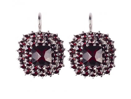 Czech garnet earrings (6370050)