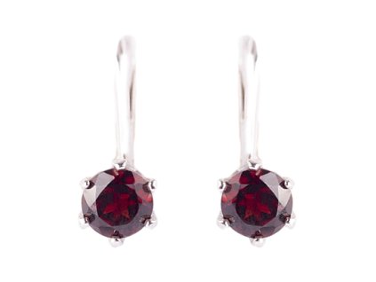 garnet earrings (2121-4)