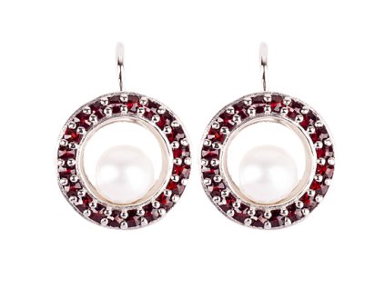 Czech garnet earrings (6371301)