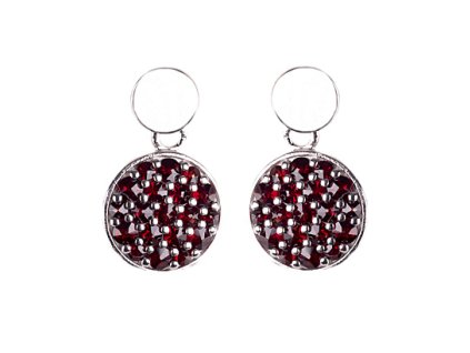 Czech garnet earrings (6371322)