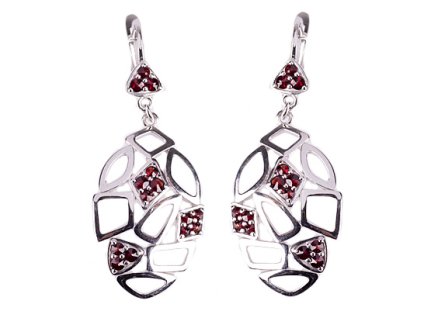 Czech garnet earrings (6371392)