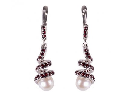 Czech garnet earrings (6371366)