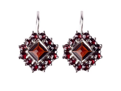 Czech garnet earrings (6370918)