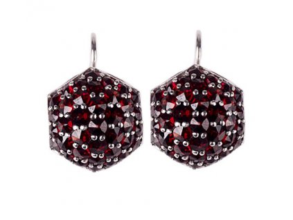 Czech garnet earrings (6370943)