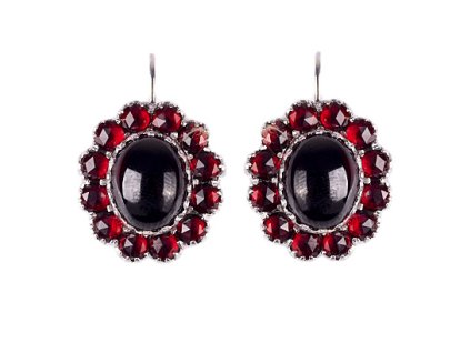 Czech garnet earrings (6371130)