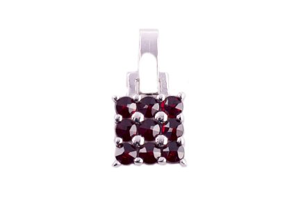 silver pendant with czech garnet (6470975)