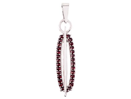 Czech garnet pendant (6471240)