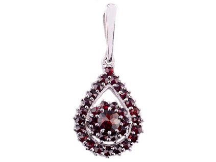 Czech garnet pendant (6471248)