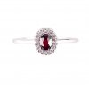 Czech garnet with diamond ring (2271120 B)