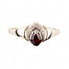 Czech garnet with diamond ring (2271120 D)