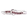 garnet - silver brooch (5117)