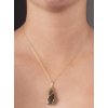 moldavite - gold pendant (Au005)