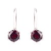 garnet earrings (2121-4)