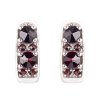 garnet earrings (2076-1)
