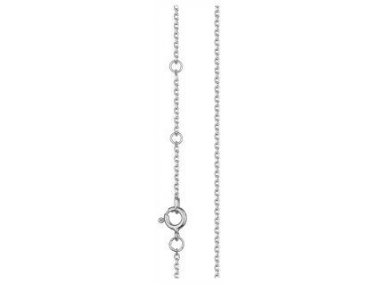 Zlatý řetízek z bílého zlata,  broušený jemný