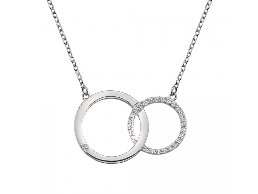 Stříbrný náhrdelník Hot Diamonds Love DN127