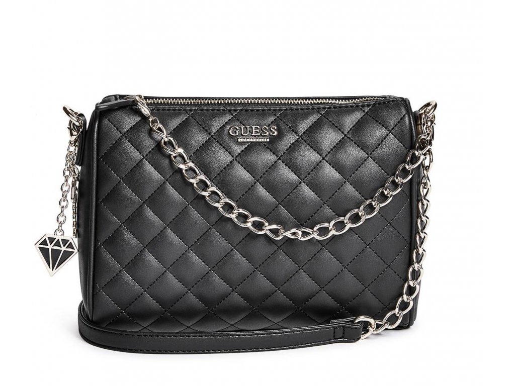 GUESS KABELKA MARISOL QUILTED CROSSBODY černá - GRANDSTYL.CZ