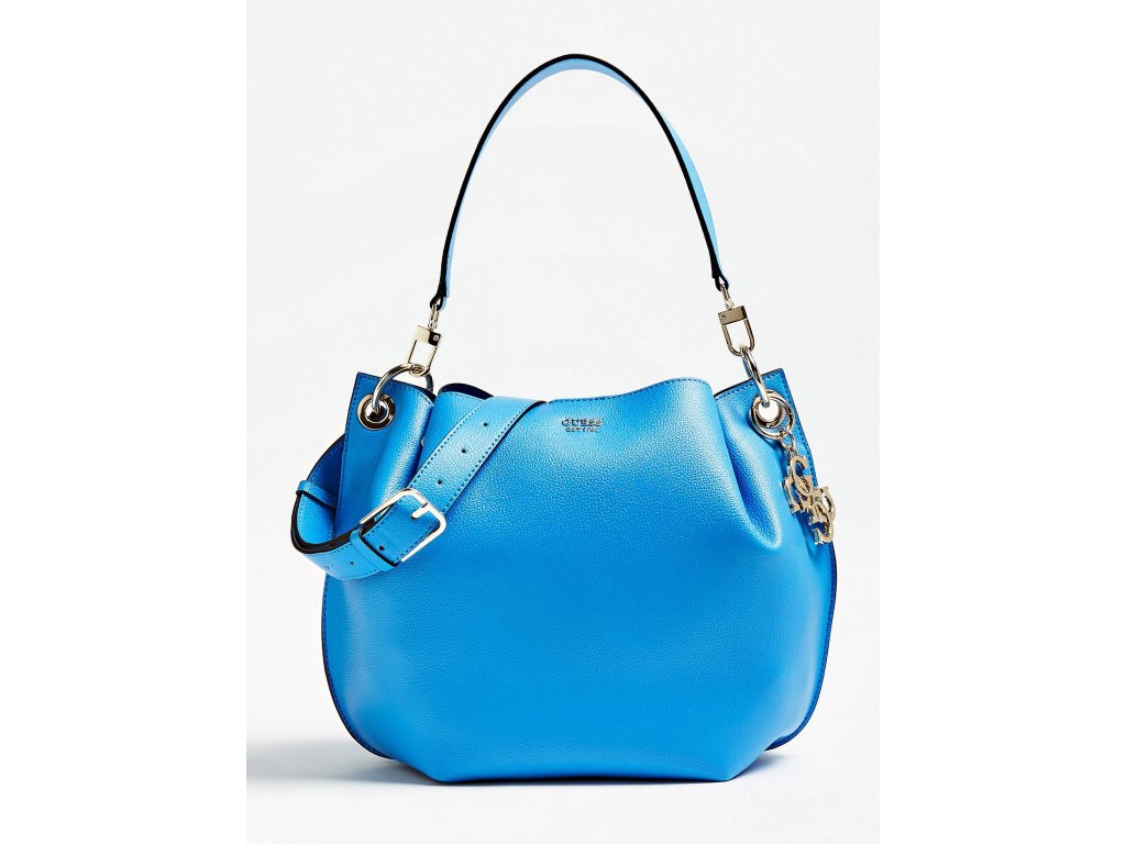 KABELKA GUESS DIGITAL BUCKET BAG modra GRANDSTYL.CZ
