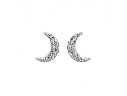 Stříbrné náušnice Hot Diamonds Crescent Micro Bliss DE553