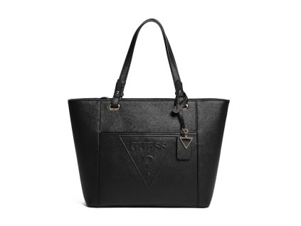 GUESS kabelka RIGDEN METALLIC LARGE TOTE černá