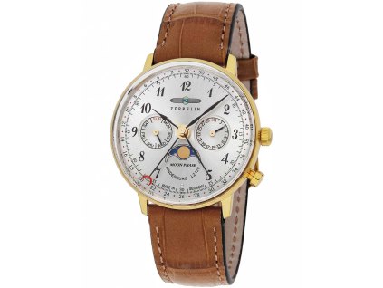 zeppelin 7039 1 hindenburg mondphase damenuhr 002