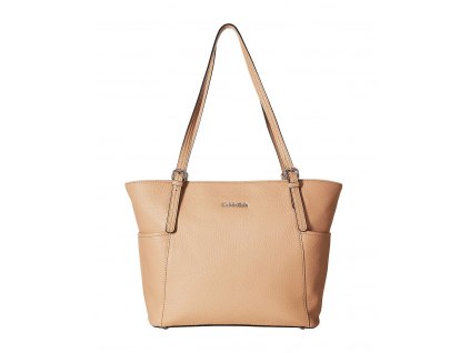 Calvin Klein Pebble Leather Tote oat