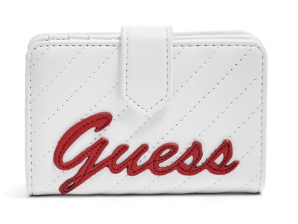 PENĚŽENKA GUESS FELIZ LOGO MINI WALLET BÍLÁ