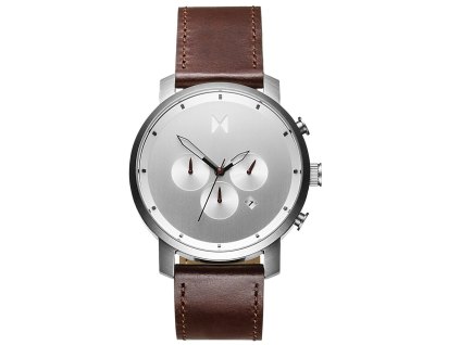 Pánské hodinky MVMT MC01-SBRL Chrono Silver Brown
