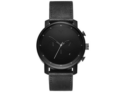 Pánské hodinky MVMT MC01-BL Chrono Black Leather