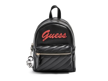 GUESS BATOH FELIZ LOGO CONVERTIBLE MINI BACKPACK černý