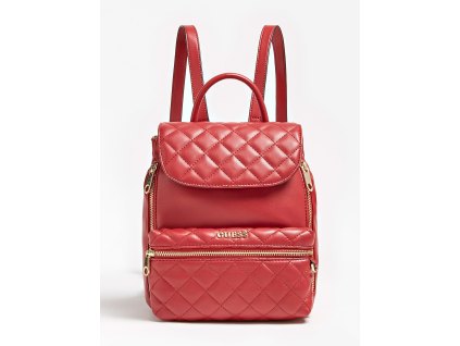 ALANIS MEDIUM QUILTED BACKPACK červený