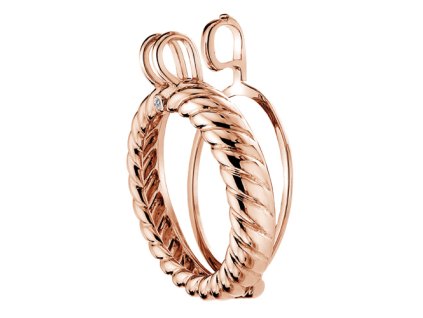 Stříbrný přívěsek Hot Diamonds Emozioni Sorrento Coin Keeper Rose